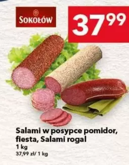 Salami w posypce pomidor, fiesta, Salami rogal