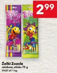 Hello - Żelki Zozole rainbow, sticks