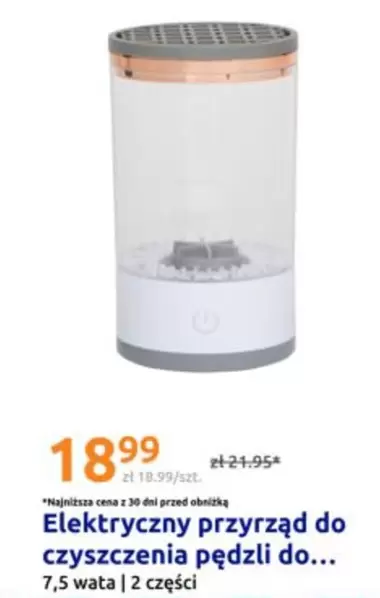 Elektryczny przyrzad do czyszczenia pedzli do makijazu