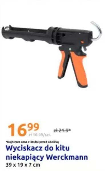 Wyciskacz do kitu niekapiający