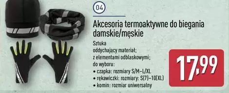 Akcesoria termoaktywne do biegania damskie/męskie