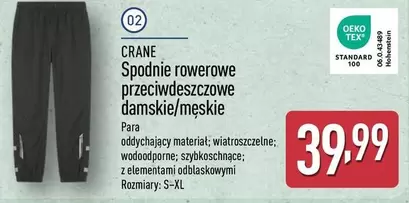 Spodnie rowerowe przeciwdeszczowe damskie/męskie