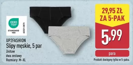 Slipy męskie, 5 par