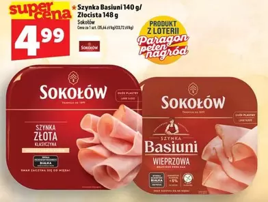 Szynka Basiuni 140 g / Złocista 148 g