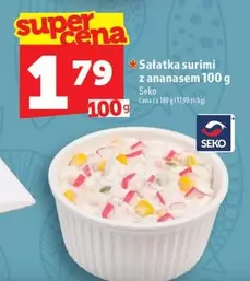 Sałatka surimi z ananasem