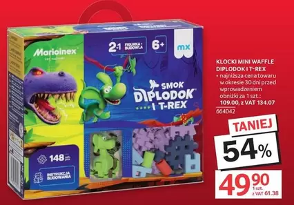 Mini - Klocki Waffle Diplodok i T-Rex