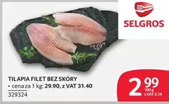 TILAPIA FILET BEZ SKÓRY 329324