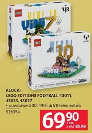 Lego - KLOCKI LEGO EDITIONS FOOTBALL 43011, 43013, 43027