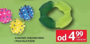 GUMOWE ZABAWKI RING I PIŁKI DLA PSÓW
