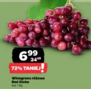 Winogrono różowe Red Globe