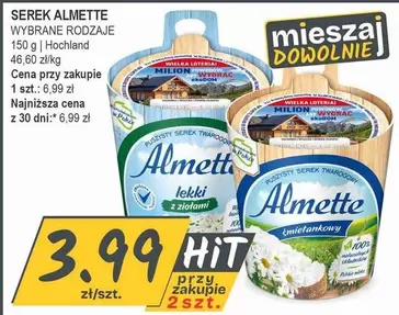 SEREK ALMETTE WYBRANE RODZAJE