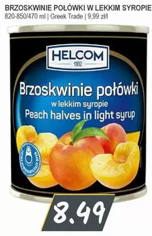 Brzoskwinię połówki w lekkim syropie
