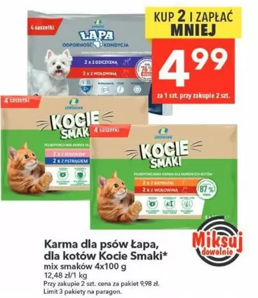 Mix - Karma dla psów Lapa, dla kotów Koci Smaki