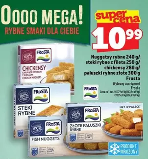 Mega - Nuggetsy rybne, steky rybne, złote paluszki rybne