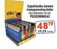 Kolor - Zapalniczka żarowa transparentna kolor mix kolorów 50 szt. P02020000365