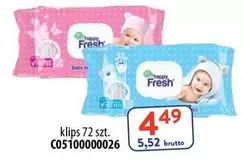 Baby - Happy Fresh Wipes klips 72 szt. C05100000026