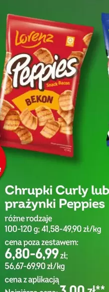 Chrupki Curly lub prażynki Peppies