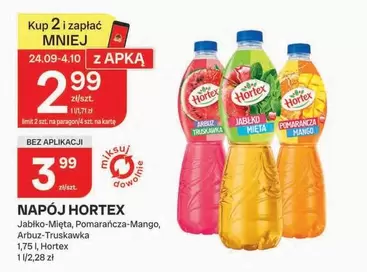 Napój Jabłko-Mięta, Pomarańcza-Mango, Arbuz-Truskawka