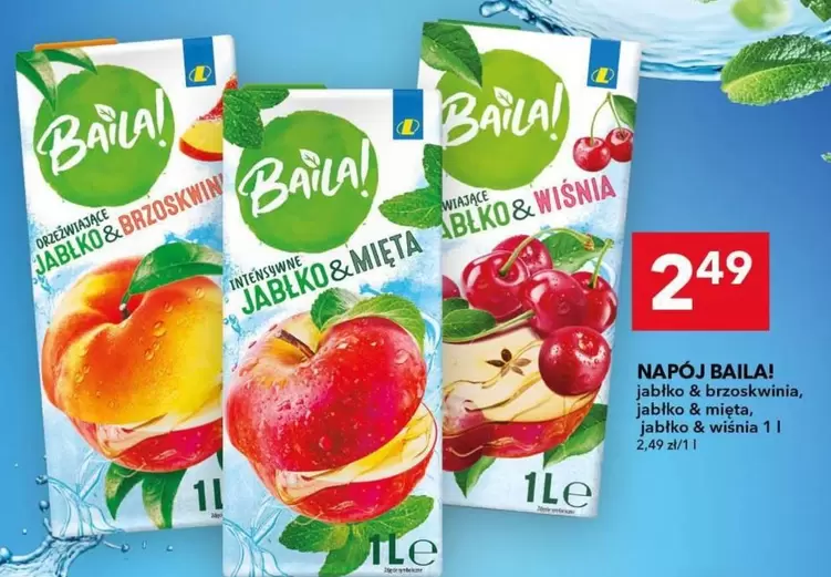 jabłko & brzoskwinia, jabłko & mięta, jabłko & wiśnia
