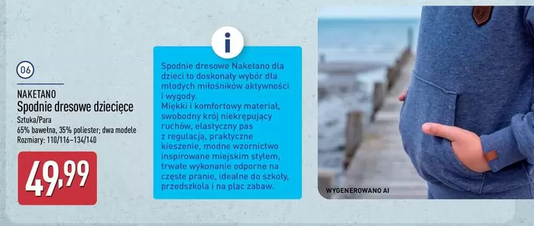 Spodnie dresowe dziecięce