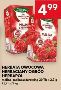 HERBATA OWOCOWA MALINA Z ŻURAWINĄ