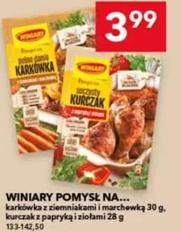 Pomysł na... Karkówka z ziemniakami i marchewką 30 g, Karkówka z papryką i ziołami 28 g