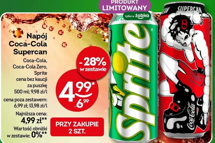 Coca Cola - Napój Coca-Cola Supercan