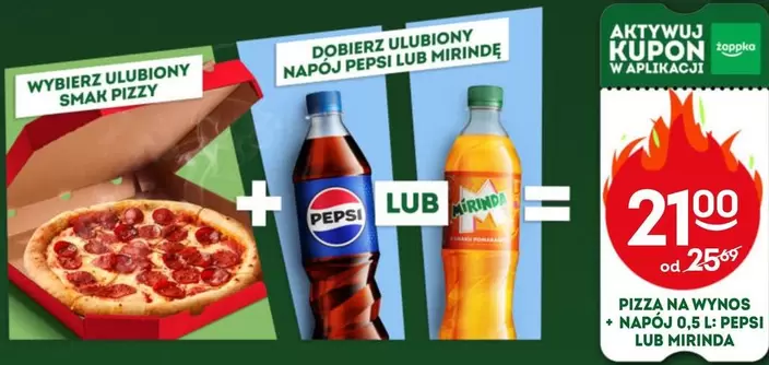 Pepsi - Pizza + Napój 0,5 L