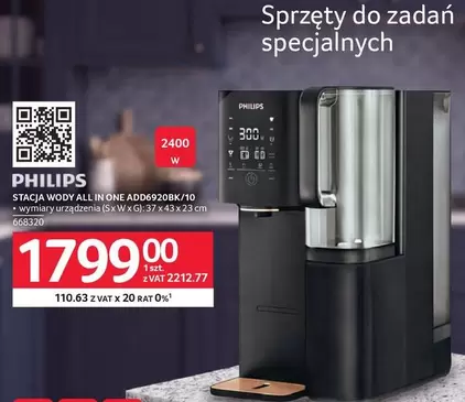 Philips - STACJA WODY ALL IN ONE ADD6920BK/10