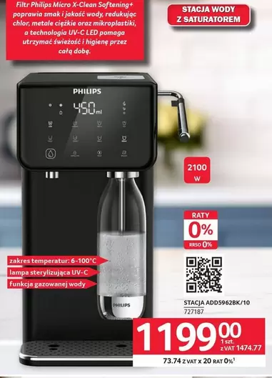 Philips - Stacja wody z saturatorem