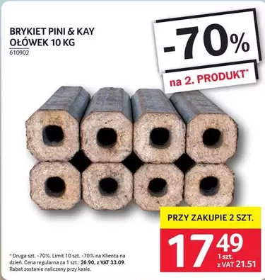 Kay - BRYKIET PINI & KAY OŁÓWEK 10 KG 610902