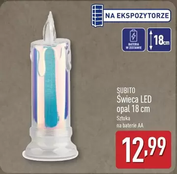 Świeca LED opal