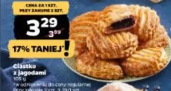 Ciastko z jagodami