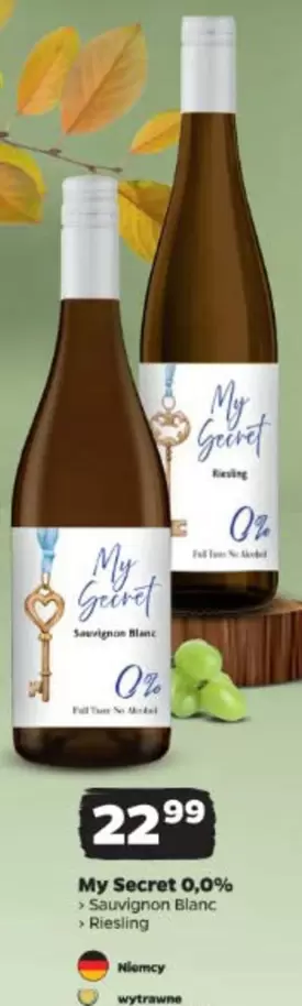 My Secret 0,0% - Sauvignon Blanc - Riesling
