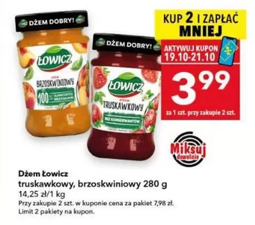 Dżem truskawkowy, brzoskwiniowy
