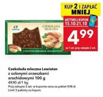 Czekolada mleczna z solonymi orzeszkami arachidowymi