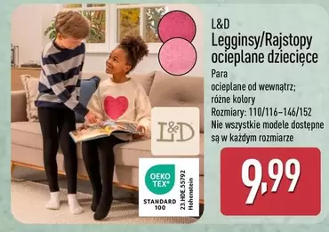 Legginsy/Rajstopy ocieplane dziecięce