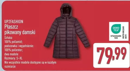 Płaszcz pikowany damski