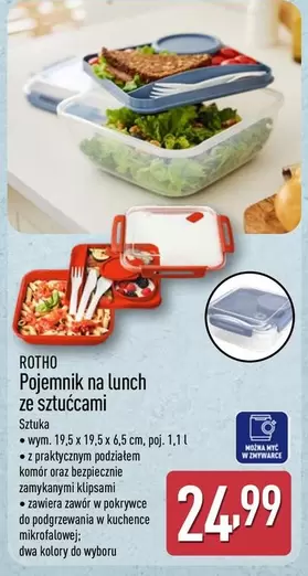 Pojemnik na lunch ze sztućcami