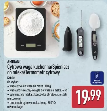 Cyfrowa waga kuchenna/Spieniacz do mleka/Termometr cyfrowy