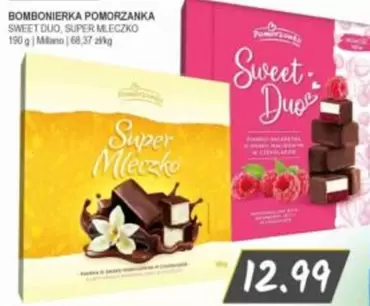 Milano - Bombonierka Pomorzanka SWEET DUO, SUPER MLECZKO
