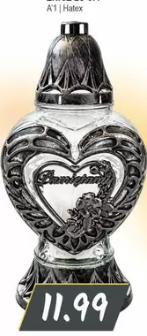 Heart-shaped candle holder