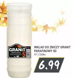 WKLAD DO ZNICZY GRANIT PARAFINOWY 5D