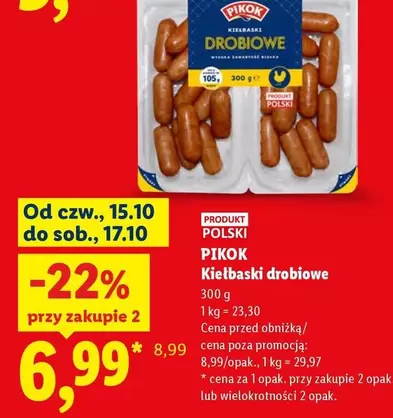 Kiełbaski drobiowe
