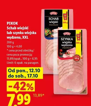Schab wiejski lub szynka wiejska wędzona