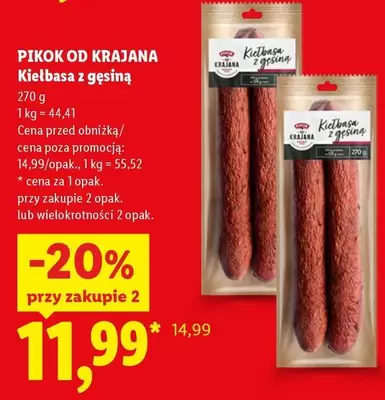 PIKOK OD KRAJANA Kiełbasa z gęsiną
