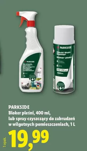 Bloker pleśni, lub spray czyszczący do zabrudzeń w wilgotnych pomieszczeniach