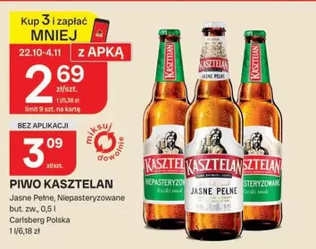 Piwo Jasne Pełne, Niepasteryzowane