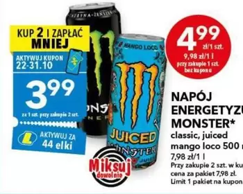 Monster - NAPÓJ ENERGETYCZY MONSTER*
