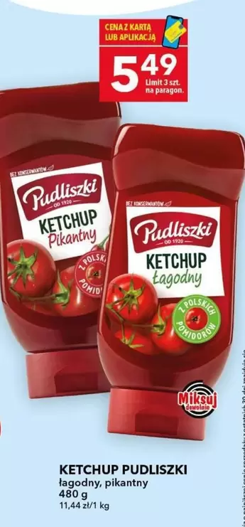 Ketchup łagodny, pikantny